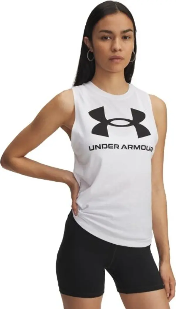 Under Armour Under Armour LIVE SPORTSTYLE Дамски потник, бяло, размер