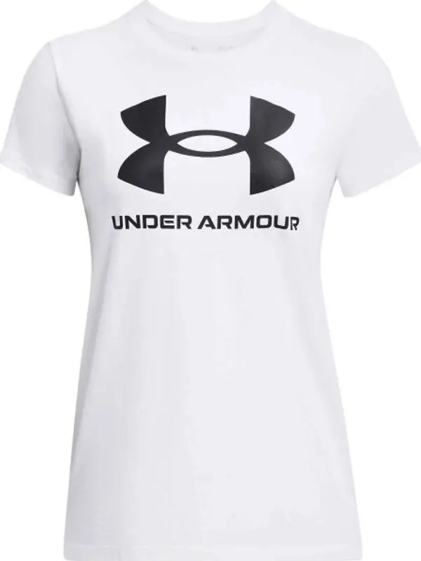 Under Armour Under Armour LIVE SPORTSTYLE GRAPHIC SS Дамска тениска, бяло, размер