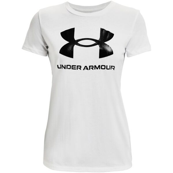 Under Armour Under Armour LIVE SPORTSTYLE GRAPHIC SS Дамска тениска, бяло, размер