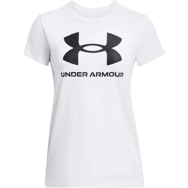 Under Armour Under Armour LIVE SPORTSTYLE GRAPHIC SS Дамска тениска, бяло, размер S