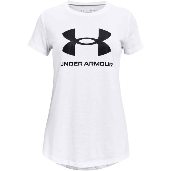 Under Armour Under Armour LIVE SPORTSTYLE GRAPHIC SS Тениска за момичета, бяло, размер