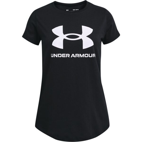 Under Armour Under Armour LIVE SPORTSTYLE GRAPHIC SS Тениска за момичета, черно, размер