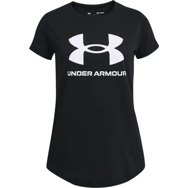 Under Armour Under Armour LIVE SPORTSTYLE GRAPHIC SS Тениска за момичета, черно, размер XL