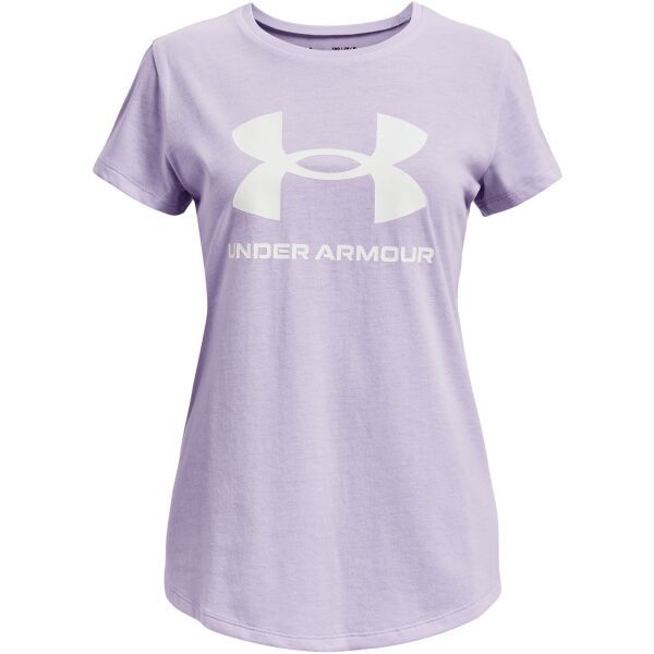 Under Armour Under Armour LIVE SPORTSTYLE GRAPHIC SS Тениска за момичета, лилаво, размер