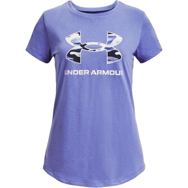 Under Armour Under Armour LIVE SPORTSTYLE GRAPHIC SS Тениска за момичета, лилаво, размер