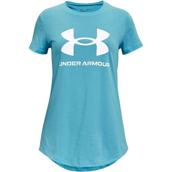 Under Armour Under Armour LIVE SPORTSTYLE GRAPHIC SS Тениска за момичета, тюркоазено, размер