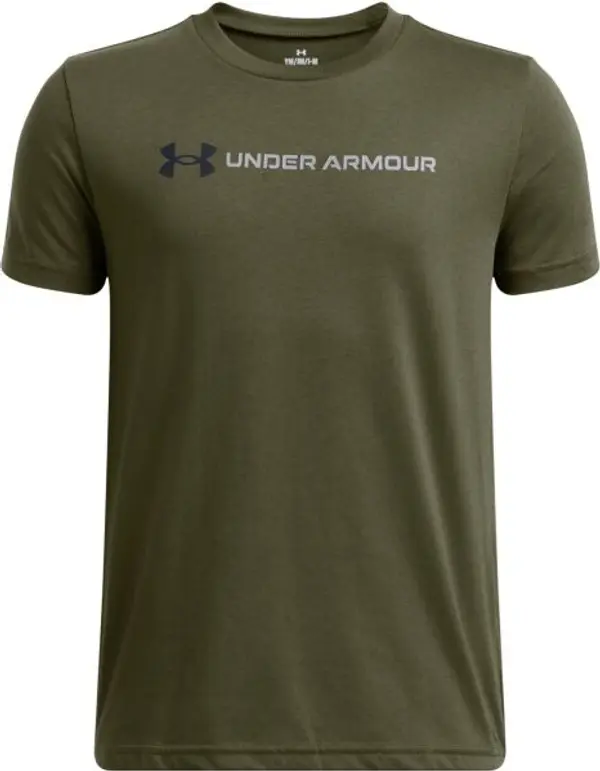 Under Armour Under Armour LOGO WORDMARK Детска тениска, тъмнозелено, размер M