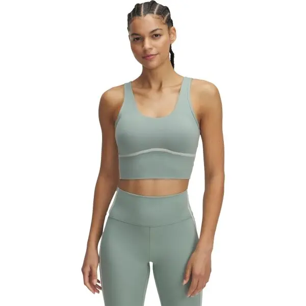 Under Armour Under Armour MERIDIAN PIPED CROP TANK Дамски тренировъчен потник, светло-зелено, размер M