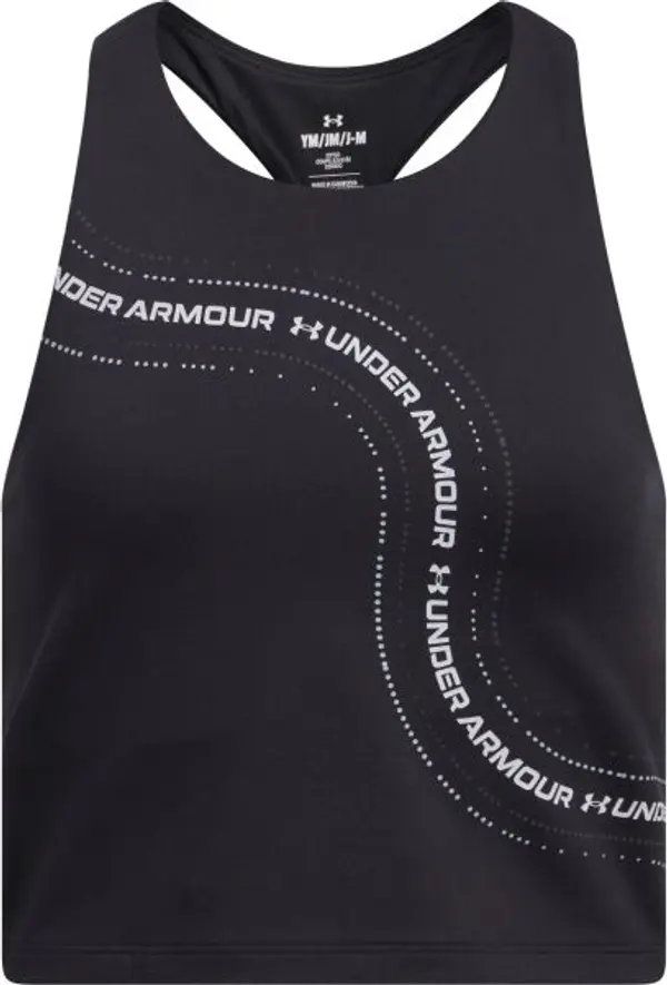 Under Armour Under Armour MOTION BRANDED CROP Детски потник, черно, размер M