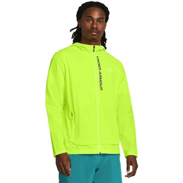 Under Armour Under Armour OUTRUN THE STORM JACKET Мъжко яке, светлоотразителен неон, размер