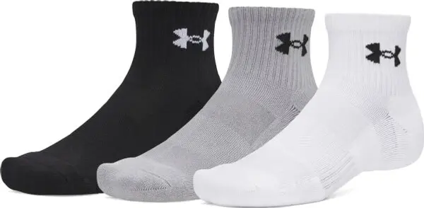 Under Armour Under Armour PERFORMANCE COTTON 3PK QTR Спортни чорапи, черно, размер L