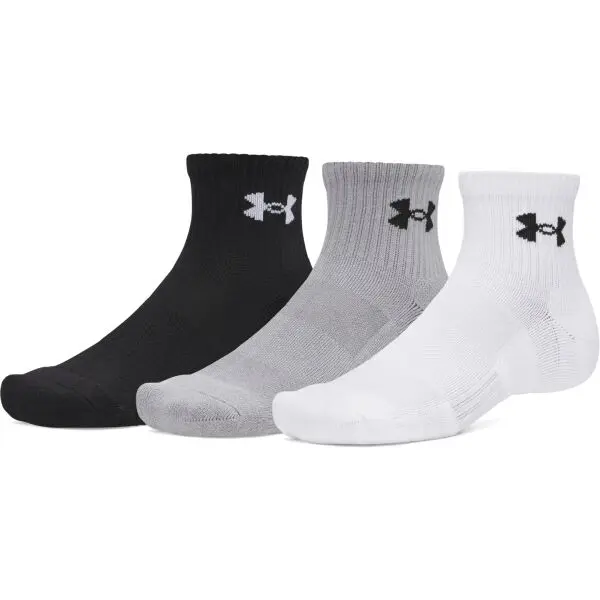 Under Armour Under Armour PERFORMANCE COTTON 3PK QTR Спортни чорапи, черно, размер M