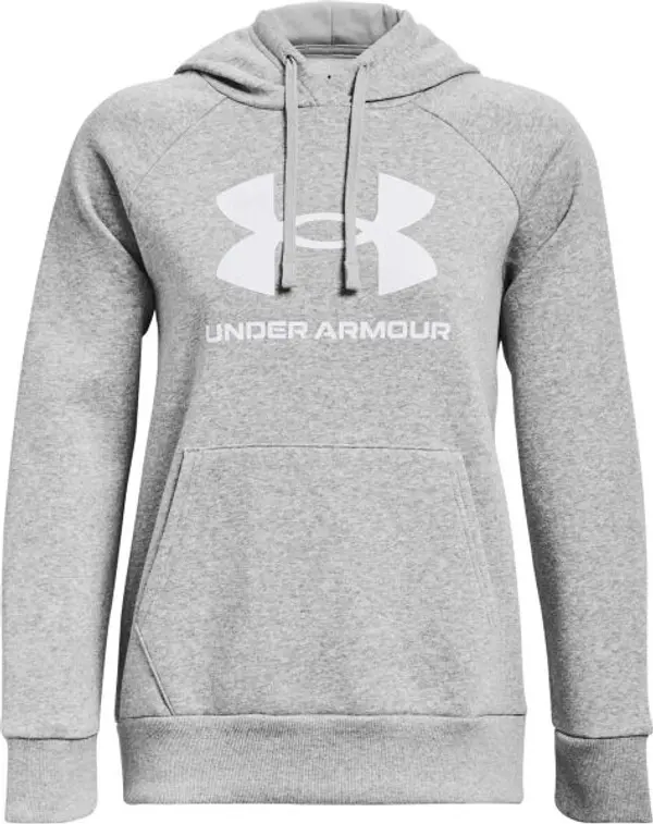 Under Armour Under Armour RIVAL FLEECE BIG LOGO Дамски суитшърт, сиво, размер