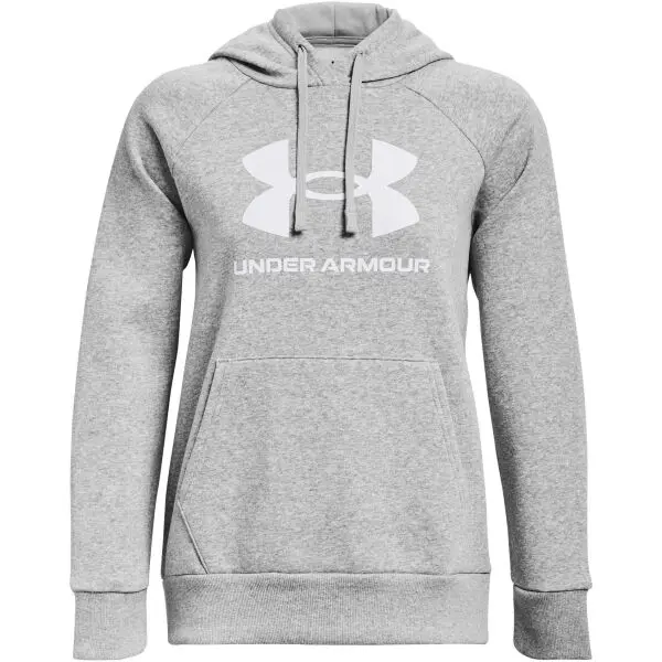 Under Armour Under Armour RIVAL FLEECE BIG LOGO Дамски суитшърт, сиво, размер L