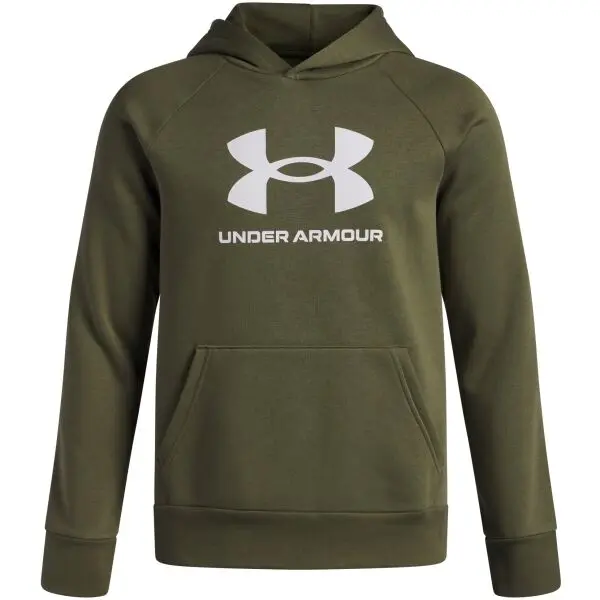 Under Armour Under Armour RIVAL FLEECE BL HOODIE Суитшърт за момчета, khaki, размер M