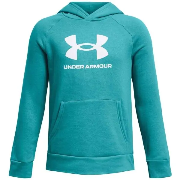 Under Armour Under Armour RIVAL FLEECE BL HOODIE Суитшърт за момчета, тюркоазено, размер M