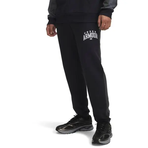 Under Armour Under Armour RIVAL FLEECE COLORBLOCK Мъжки спортен панталон, черно, размер