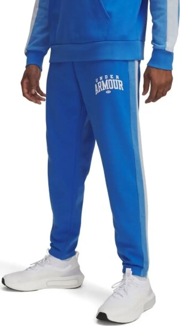 Under Armour Under Armour RIVAL FLEECE COLORBLOCK Мъжки спортен панталон, синьо, размер L