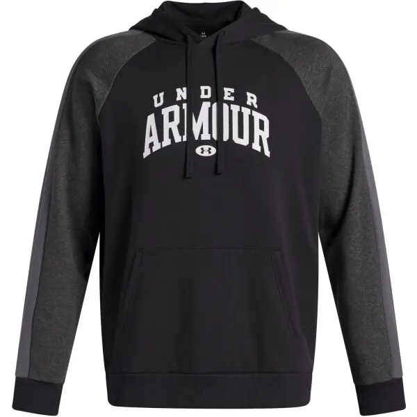 Under Armour Under Armour RIVAL FLEECE COLORBLOCK Мъжки суичър, черно, размер M