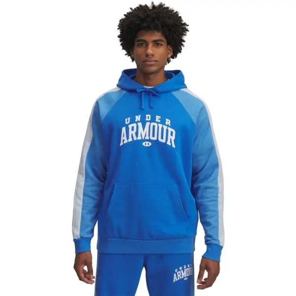 Under Armour Under Armour RIVAL FLEECE COLORBLOCK Мъжки суичър, синьо, размер
