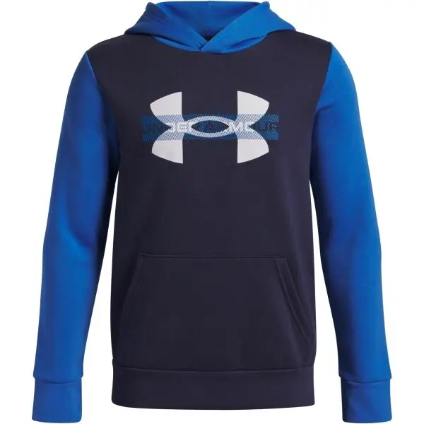 Under Armour Under Armour RIVAL FLEECE COLORBLOCK Суитшърт за момчета, тъмносин, размер S