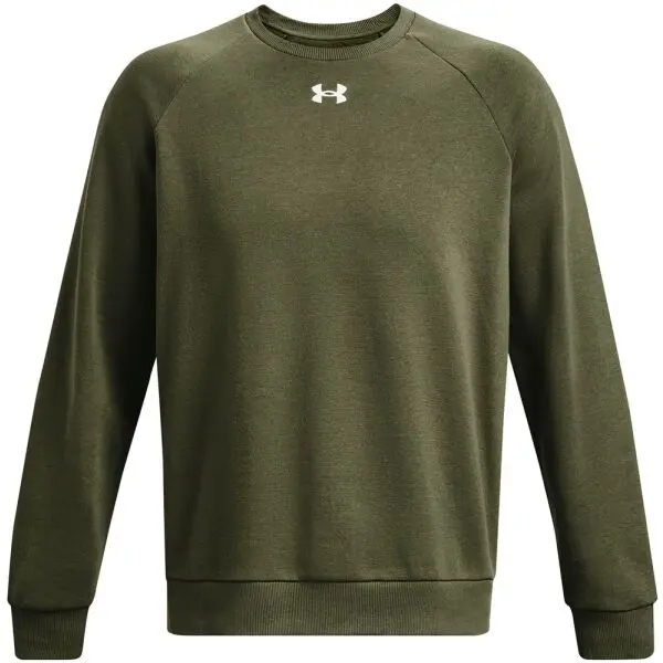 Under Armour Under Armour RIVAL FLEECE CREW Мъжки суитшърт, khaki, размер
