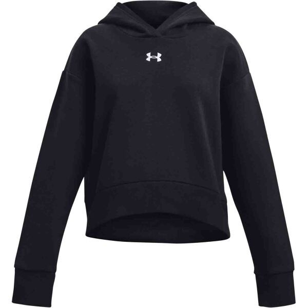 Under Armour Under Armour RIVAL FLEECE CROP HOODIE Суитшърт за момичета, черно, размер
