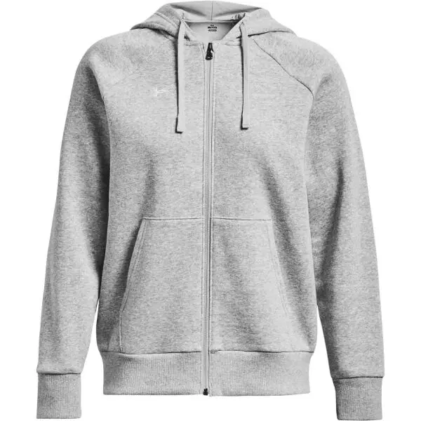 Under Armour Under Armour RIVAL FLEECE FZ HOODIE Дамски суитшърт, сиво, размер M
