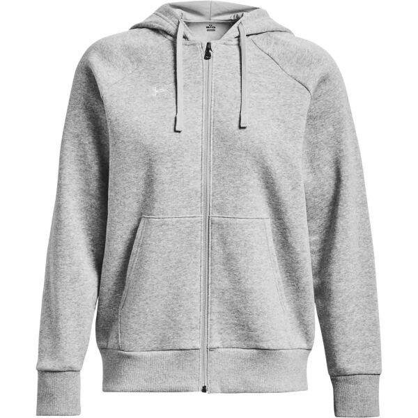 Under Armour Under Armour RIVAL FLEECE FZ HOODIE Дамски суитшърт, сиво, размер