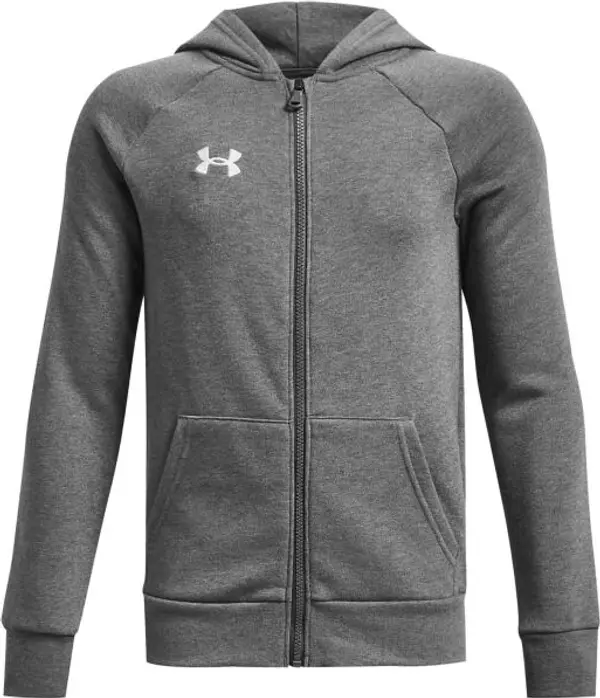 Under Armour Under Armour RIVAL FLEECE FZ HOODIE Суитшърт за момчета, сиво, размер S