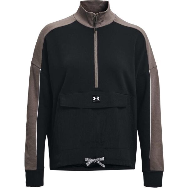 Under Armour Under Armour RIVAL FLEECE HOODIE Дамски суитшърт, черно, размер