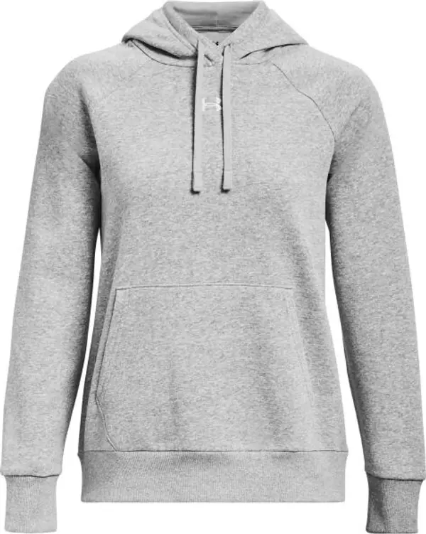 Under Armour Under Armour RIVAL FLEECE HOODIE Дамски суитшърт, сиво, размер M