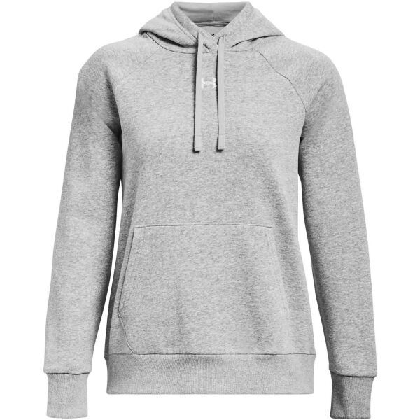 Under Armour Under Armour RIVAL FLEECE HOODIE Дамски суитшърт, сиво, размер