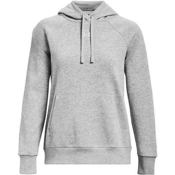 Under Armour Under Armour RIVAL FLEECE HOODIE Дамски суитшърт, сиво, размер