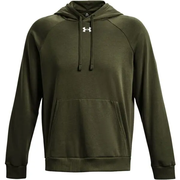 Under Armour Under Armour RIVAL FLEECE HOODIE Мъжки суитшърт, khaki, размер L