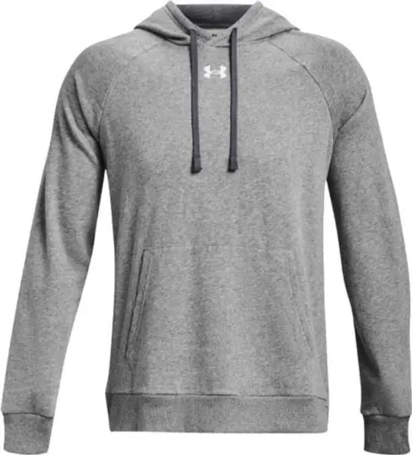 Under Armour Under Armour RIVAL FLEECE HOODIE Мъжки суитшърт, сиво, размер