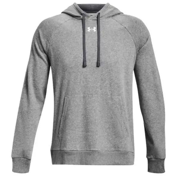 Under Armour Under Armour RIVAL FLEECE HOODIE Мъжки суитшърт, сиво, размер
