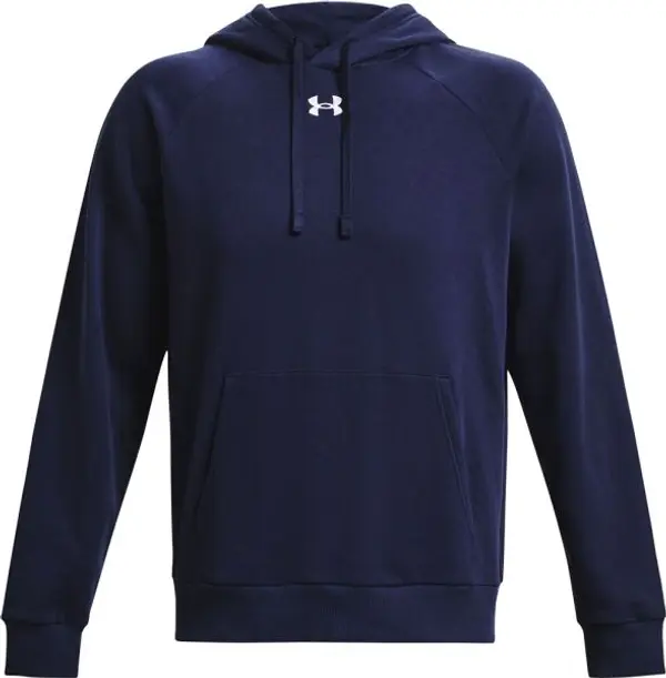 Under Armour Under Armour RIVAL FLEECE HOODIE Мъжки суитшърт, тъмносин, размер S