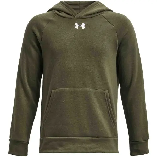 Under Armour Under Armour RIVAL FLEECE HOODIE Суитшърт за момчета, khaki, размер M