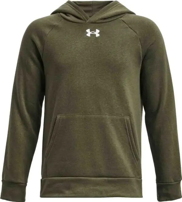 Under Armour Under Armour RIVAL FLEECE HOODIE Суитшърт за момчета, khaki, размер XS