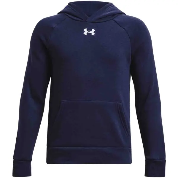 Under Armour Under Armour RIVAL FLEECE HOODIE Суитшърт за момчета, тъмносин, размер XL