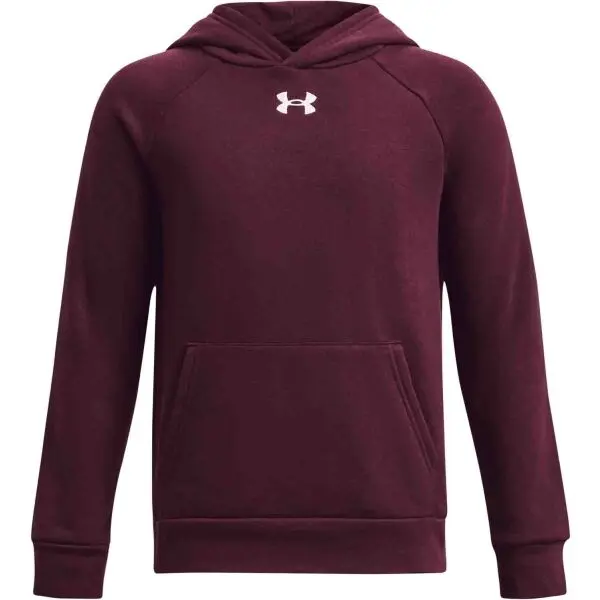 Under Armour Under Armour RIVAL FLEECE HOODIE Суитшърт за момчета, винен, размер M