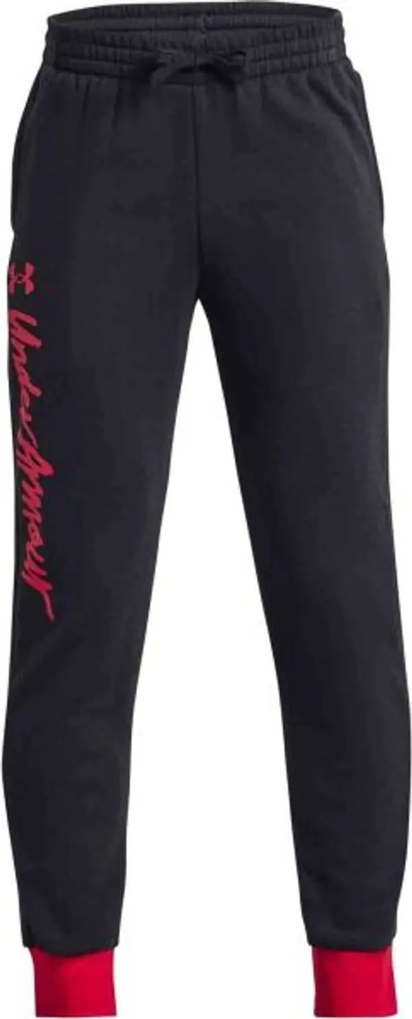 Under Armour Under Armour RIVAL FLEECE SCRIPT JGRS Долнище за момчета, черно, размер XL