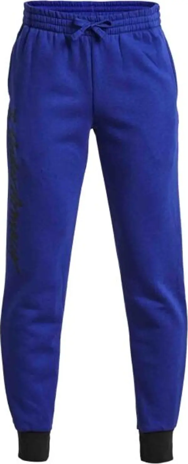 Under Armour Under Armour RIVAL FLEECE SCRIPT JGRS Долнище за момчета, синьо, размер XL