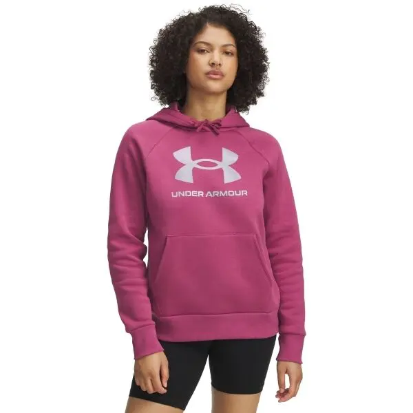 Under Armour Under Armour RIVAL FLEECE SHIMMER Дамски суитшърт, червено, размер