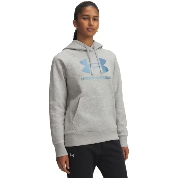 Under Armour Under Armour RIVAL FLEECE SHIMMER Дамски суитшърт, сиво, размер L