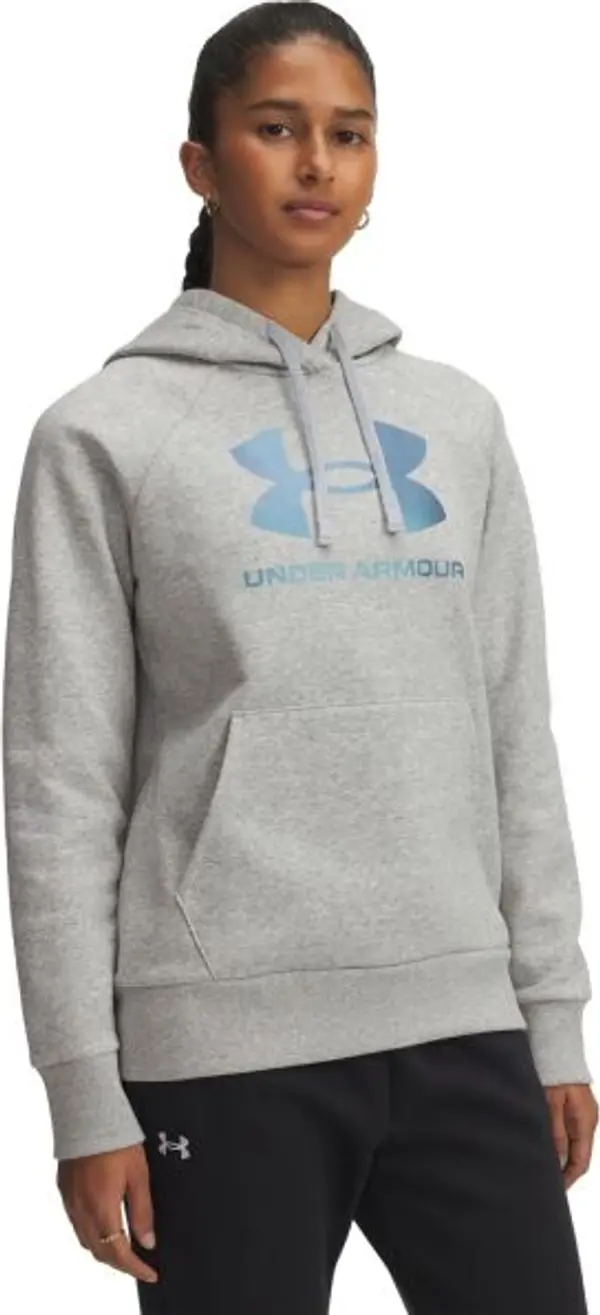 Under Armour Under Armour RIVAL FLEECE SHIMMER Дамски суитшърт, сиво, размер M