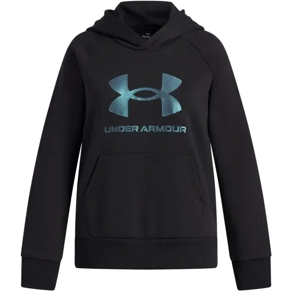 Under Armour Under Armour RIVAL FLEECE SHIMMER Момичешки суитшърт, черно, размер XS