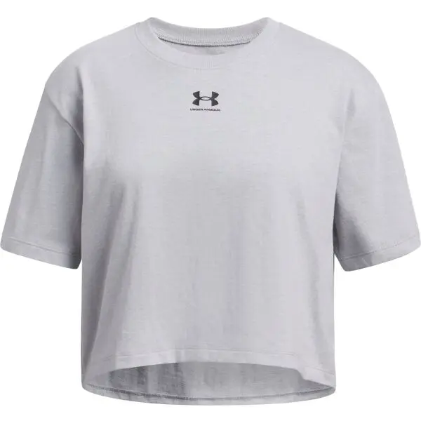 Under Armour Under Armour RIVAL Момичешка тениска, сиво, размер M