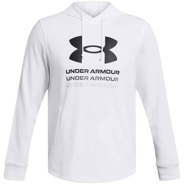 Under Armour Under Armour RIVAL Мъжки суитшърт, бяло, размер